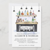 Stock du bar | Invitation Wedding shower Couples (Devant)