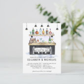 Stock du bar | Invitation Wedding shower Couples (Debout devant)