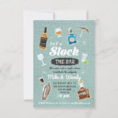 Stock du Bar Newlyved Couple's Shower Invitation (Devant)