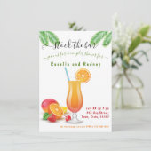 Stock du Bar Orange Couples Douche Invitation (Debout devant)