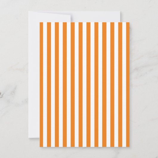 Stock du Bar Orange Couples Douche Invitation (Dos)