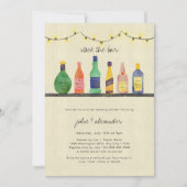 Stock du bar wedding shower invitation (Devant)