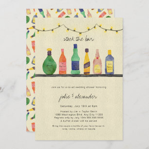 Stock du bar wedding shower invitation