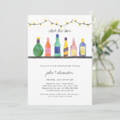 Stock du bar wedding shower invitation (Debout devant)