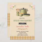 Stock du garde-manger invitation de douche nuptial (Devant / Derrière)