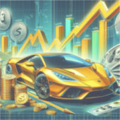 Stock Handel Vinyl Sticker (Voorkant)