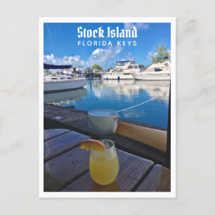 Stock Island Florida Keys Marina Foto Briefkaart