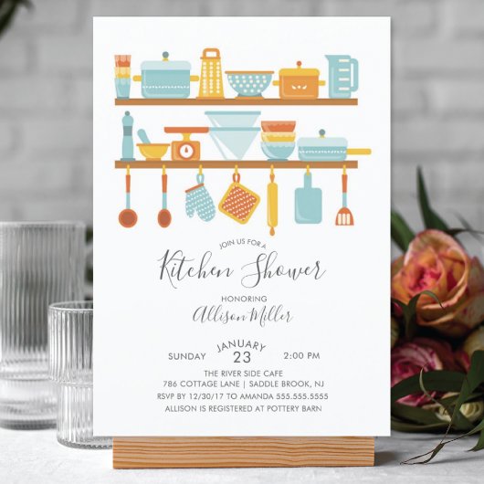 Stock La Cuisine Douche Invitations