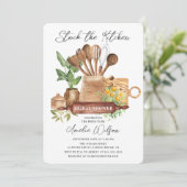 Stock La Cuisine nuptiale de douche Invitation (Debout devant)