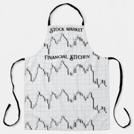 Stock Market Financiële Keuken Gepersonaliseerd Schort