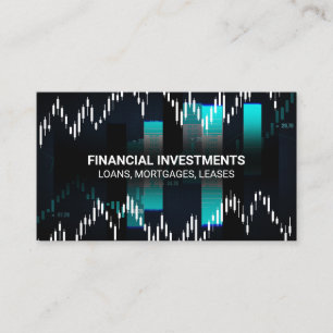 Stock Market Graph Candlesticks Visitekaartje