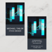 Stock Market Graph Visitekaartje (Voorkant / Achterkant)