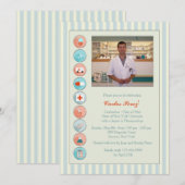 Stock Médicale Graduation Photo Invitation (Devant / Derrière)