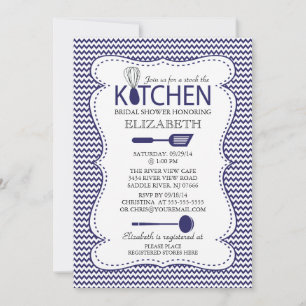 Stock moderne de la cuisine Invitation à la douche