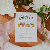 Stock moderne Le Bar Couples Douche Invitation