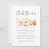 Stock moderne Le Bar Douche Invitation Modèle (Devant)