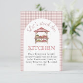 Stock sa recette de cuisine Fête des mariées carte (Debout devant)