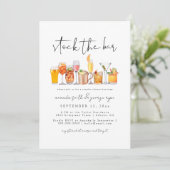 Stock The Bar Couples Douche Invitation (Debout devant)