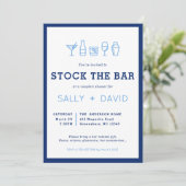 Stock The Bar Couple's Shower Invitation (Staand voorkant)
