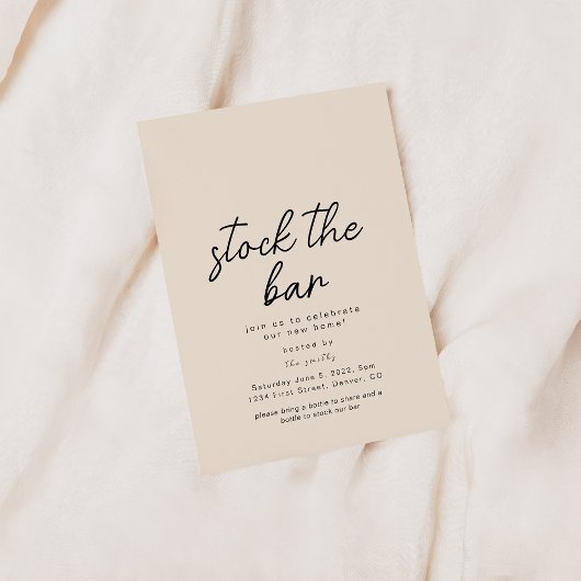 Stock The Bar Housewarming Invitation