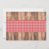 Stock The Bar Rustic Red Couples Douche Invitation (Dos)