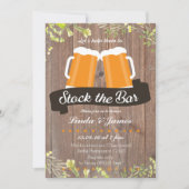 Stock The Bar Wood Invitation (Devant)