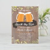 Stock The Bar Wood Invitation (Debout devant)