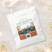 STOCK THE KITCHEN Bridal Shower Cute CUSTOM Bedankzakje (Geknipt)