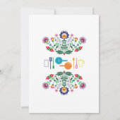 Stock The Kitchen Fiesta Mexican Party Invitation Kaart (Achterkant)