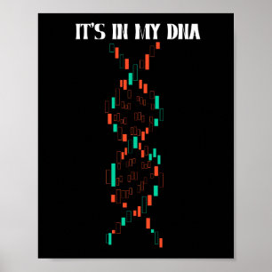 Stock Trader Mannen Kandelaar Grafiek Forex Tradin Poster