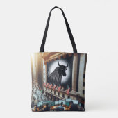Stock Trading Canvas tas (Achterkant)