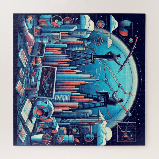 Stock Trading Jigsaw Puzzle (Horizontal)