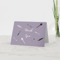 Stock violet la cuisine Merci douche nuptiale