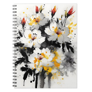 Stock - Watercolor bloemen Notitieboek