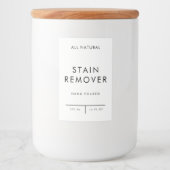 stockage de l'organisation du étiquette de produit (Devant)