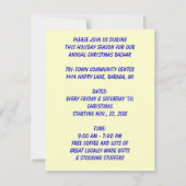 STOCKAGE DES VACANCES INVITATION INVITATION BAZAAR (Dos)