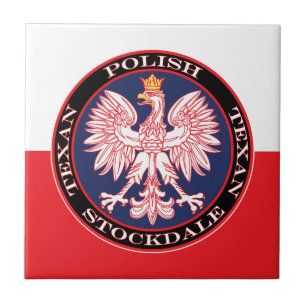Stockdale Round Poland Texan Tegeltje