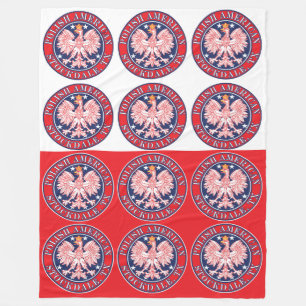 Stockdale Texas Poolse Amerikaanse adelaar Fleece Deken
