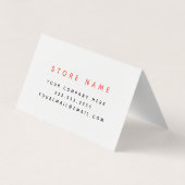 Stockez l'aquarelle se pliante de carte de visite (Dos)