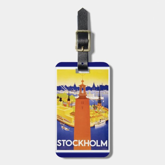  Stockholm Bagagelabel (Voorkant verticaal)