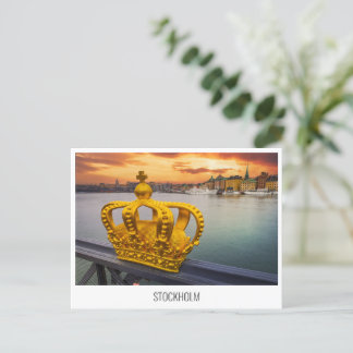 Stockholm, briefkaart reizen Zweden
