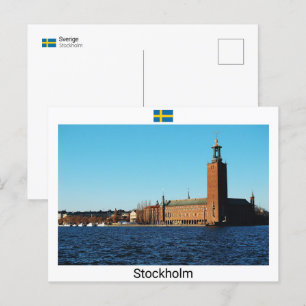 Stockholm City Hall - Zweden Briefkaart