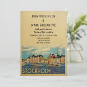 Stockholm Faire-part de mariage Suède (Debout devant)