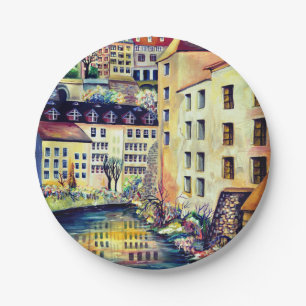 Stockholm - Gamla Stan, oude stad, Zweden Papieren Bordje