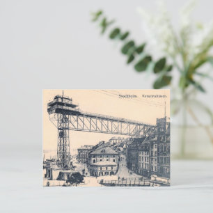 Stockholm, Katarinahissen elevator lift, 1919, Briefkaart