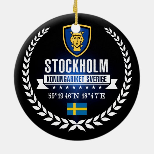 Stockholm Keramisch Ornament (Achterkant)
