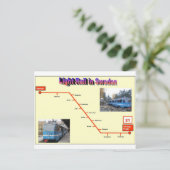 Stockholm Lidingobanan Briefkaart (Staand voorkant)