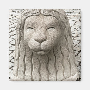 Stockholm Lion Statue Zweden Foto Magneet