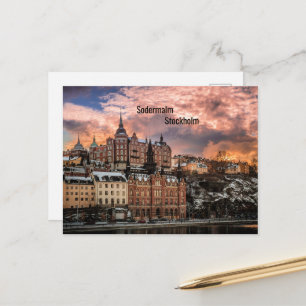 Stockholm, Sodermalm-eiland Briefkaart
