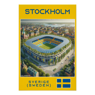 Stockholm Stadium - Ecological Design Perfect Poster